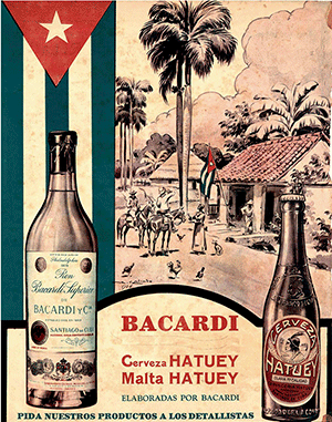 Anunci de Bacardí de la dècada de 1930.  Foto: Bacardí