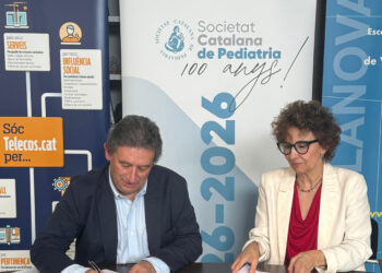 Telecos.cat i la Societat Catalana de Pediatria signen un conveni per promoure l’ús segur i responsable de les tecnologies digitals entre els menors